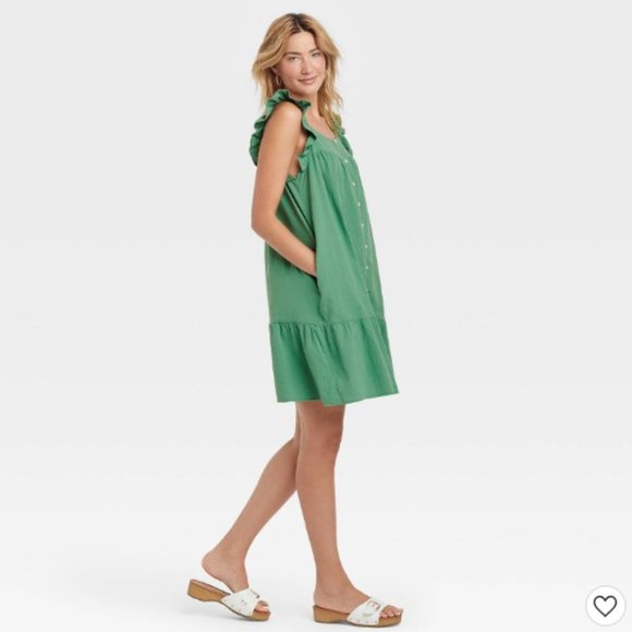 New Universal Thread Flutter Sleeveless Short Dress Sz Large - Picture 2 of 3